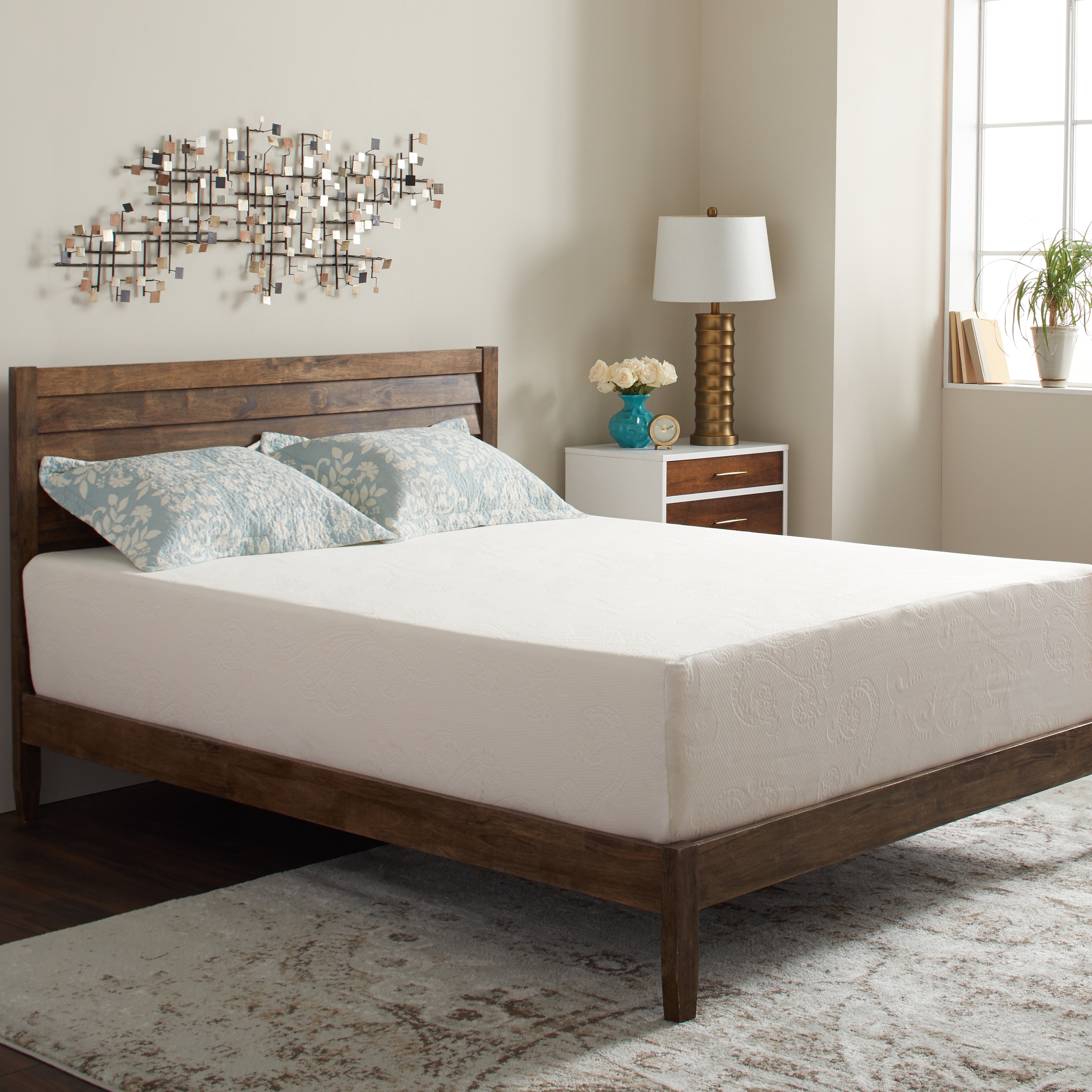 AT HOME by O Select Luxury Swirl Gel Memory Foam 14-inch King-size Medium Firm Mattress at Sears.com