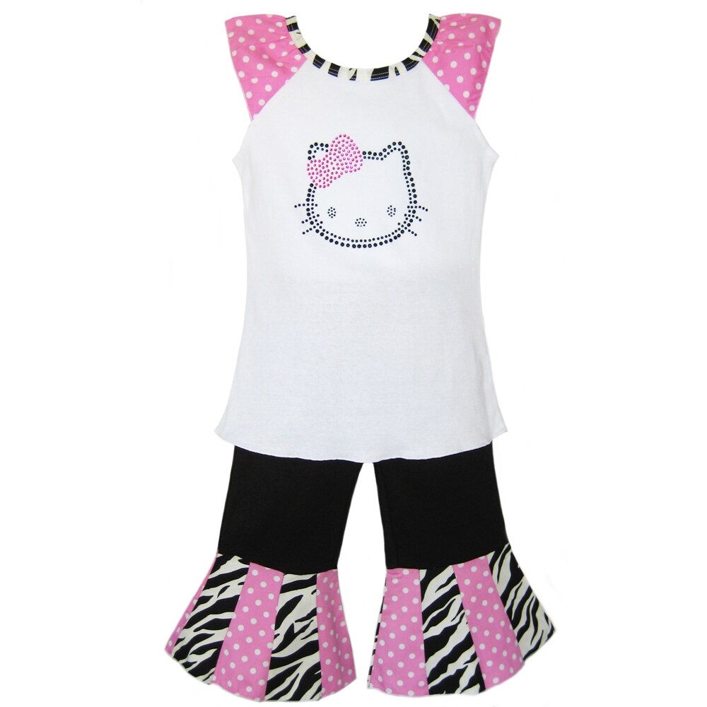 Oliver & James AnnLoren Girl's 2-piece Hello Kitty Shirt and Capri Set at Sears.com