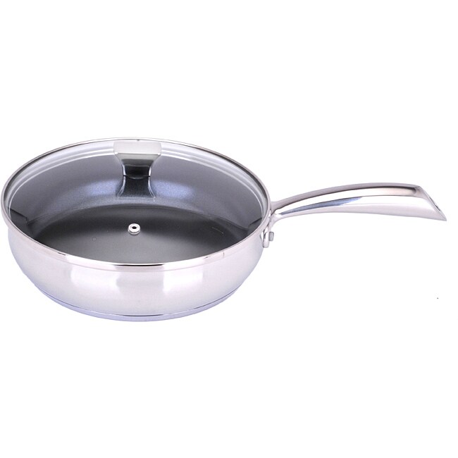 Art & Cuisine Chaudron 11-inch Stainless Steel Deep Frypan with Ceramic Coating
