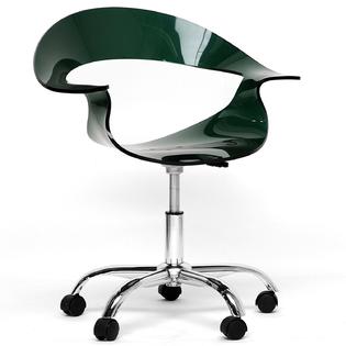 Baxton Elia Dark Acrylic Modern Swivel Chair Baxton Elia Dark Acrylic Modern Swivel Chair