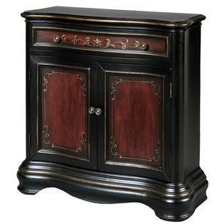 Hand-painted Black/ Red Accent Chest Hand-painted Black/ Red Accent Chest