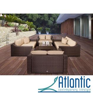 Atlantic Lexington Deluxe 5-piece Deep Seating Set with Sunbrella Atlantic Lexington Deluxe 5-piece Deep Seating Set with Sunbrella