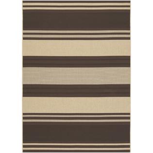 COURISTAN INC Five Seasons South Padre/ Chocolate Cream Rug (7'6 x 10'9) COURISTAN INC Five Seasons South Padre/ Chocolate Cream Rug (7'6 x 10'9)