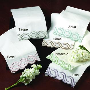 Embroidered-trim Hand and Bar Towels (Set of 4) Embroidered-trim Hand and Bar Towels (Set of 4)