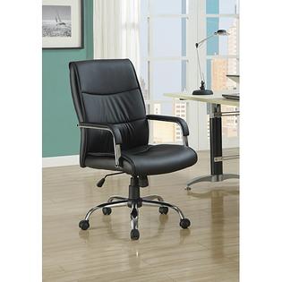 Monarch Black Leather-look Office Chair Monarch Black Leather-look Office Chair