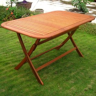 International Caravan Royal Tahiti Yellow Balau Rectangular Outdoor Folding Dining Table International Caravan Royal Tahiti Yellow Balau Rectangular Outdoor Folding Dining Table