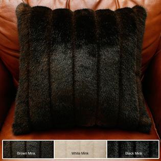 Overstock.com Faux Mink Fur Throw Pillow (Set of 2) Overstock.com Faux Mink Fur Throw Pillow (Set of 2)