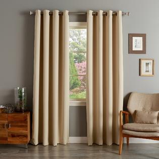 Overstock.com Solid Grommet Top Thermal Insulated 108-inch Blackout Curtains Overstock.com Solid Grommet Top Thermal Insulated 108-inch Blackout Curtains