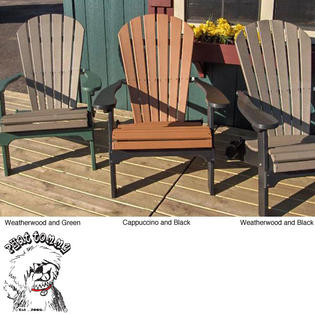 PHAT TOMMY Forever Phat Tommy Two Tone Recycled Folding Adirondack Chair PHAT TOMMY Forever Phat Tommy Two Tone Recycled Folding Adirondack Chair