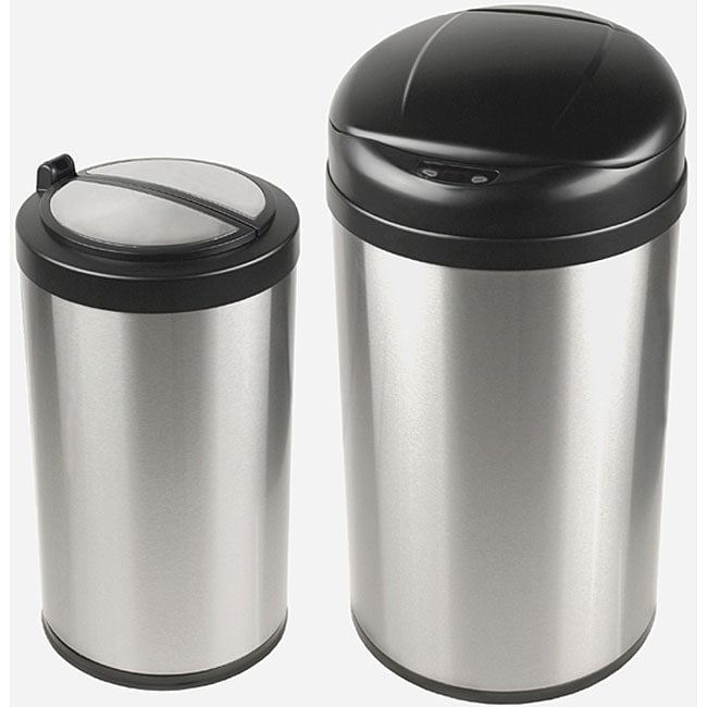 Overstock.com Nine Stars Auto-open Motion Sensor Infrared Trash Can Combo Pack at Sears.com
