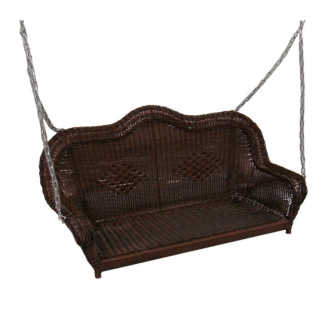 Overstock.com Resin Wicker Hanging Loveseat Swing at Sears.com