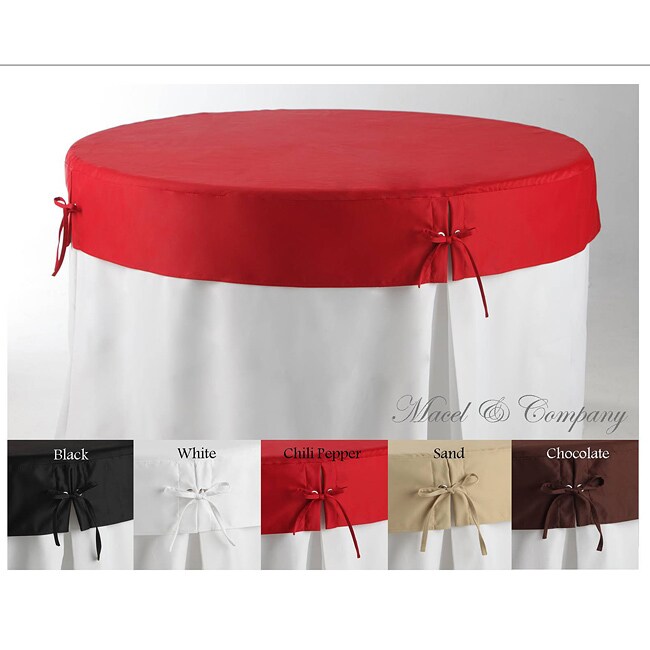 Overstock.com Betty Topper 60-inch Round Fitted Tablecloth at Sears.com