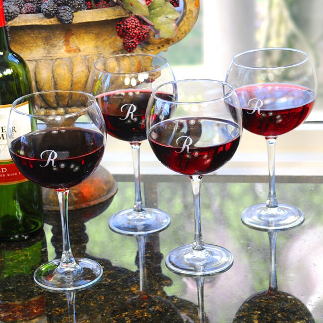 Overstock.com Hand-blown Red Wine Glasses (Set of 4) at Sears.com