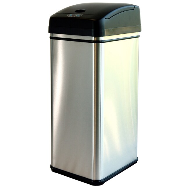 Overstock.com iTouchless 13-gallon Deodorizer Filtered Stainless Steel Sensor Trash Can at Sears.com