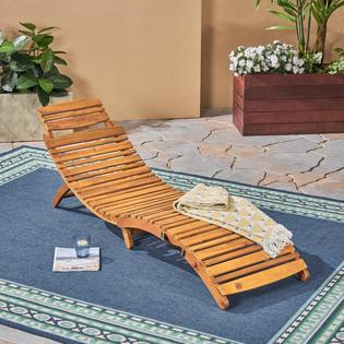 Christopher Knight Home Lahaina Wood Outdoor Chaise Lounge Christopher Knight Home Lahaina Wood Outdoor Chaise Lounge
