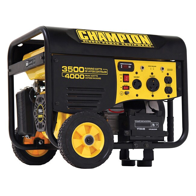 Overstock.com Champion 3500-watt Remote Electric Start and RV Outlet Portable Generator at Sears.com