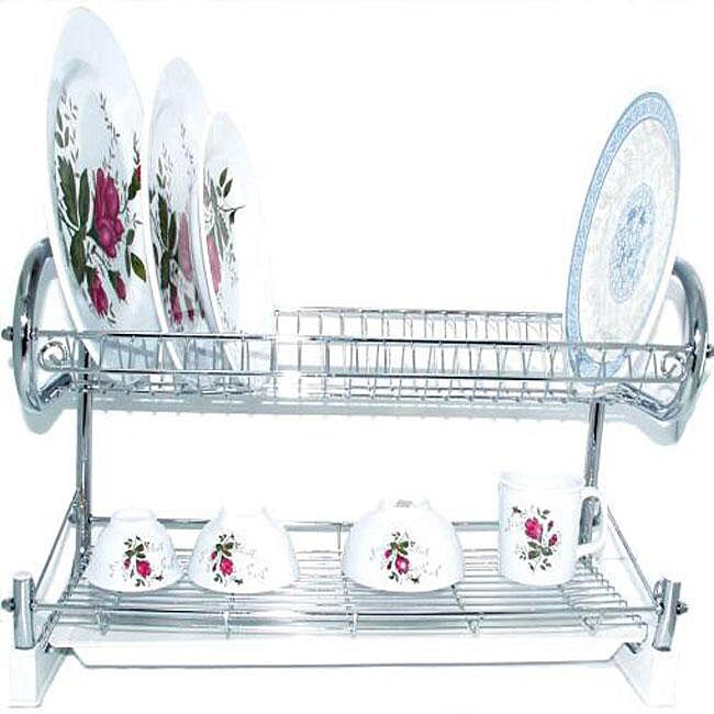 Overstock.com Kitchen World 22-inch High-quality Chrome Dish Rack at Sears.com