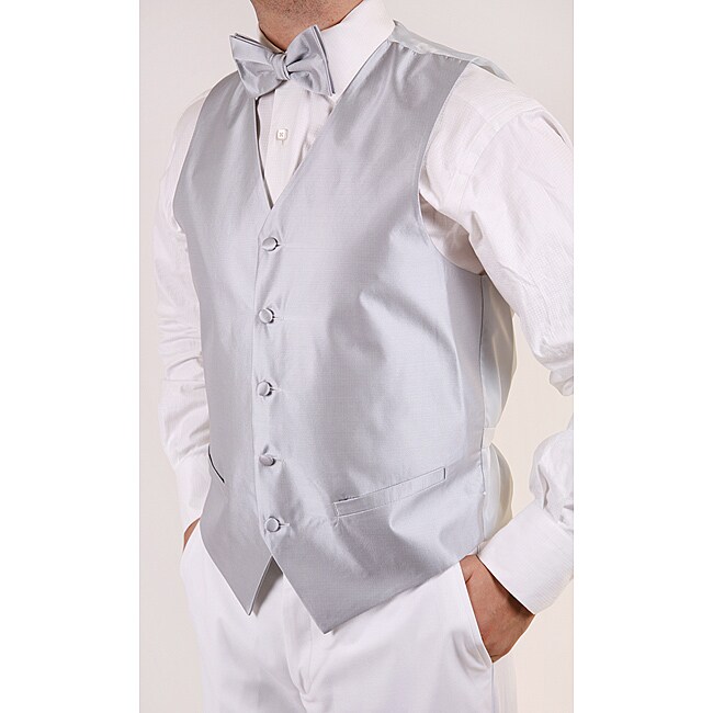Overstock.com Ferrecci Men's Grey 4-piece Vest Set at Sears.com