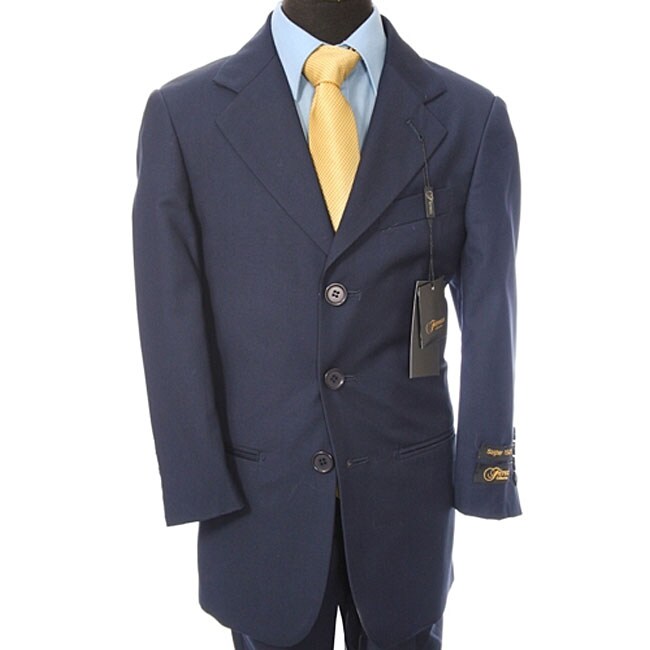 Overstock.com Ferrecci Boy's Navy Blue Three-button Suit at Sears.com