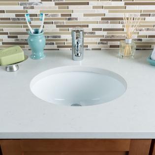 Hahn Ceramic Small Oval Bowl Undermount White Bathroom Sink Hahn Ceramic Small Oval Bowl Undermount White Bathroom Sink
