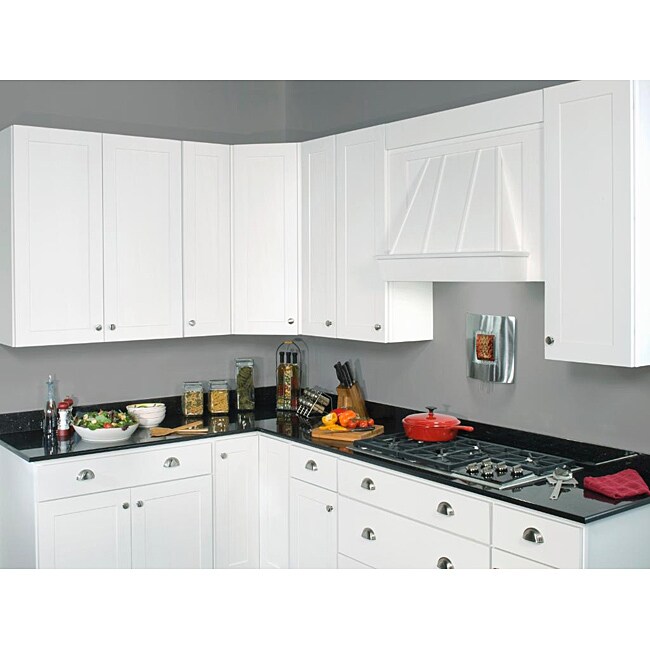 Overstock.com Heritage Classic Painted White Wall Mullion Door Cabinet at Sears.com