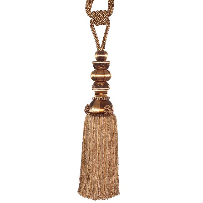 Overstock.com Taupe/ Bronze Designer Tassel Tiebacks (Set of 2) at Sears.com