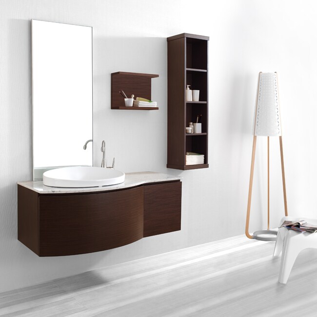 Overstock.com Agatha 48-inch Single-sink Bathroom Vanity Set in Walnut Finish at Sears.com