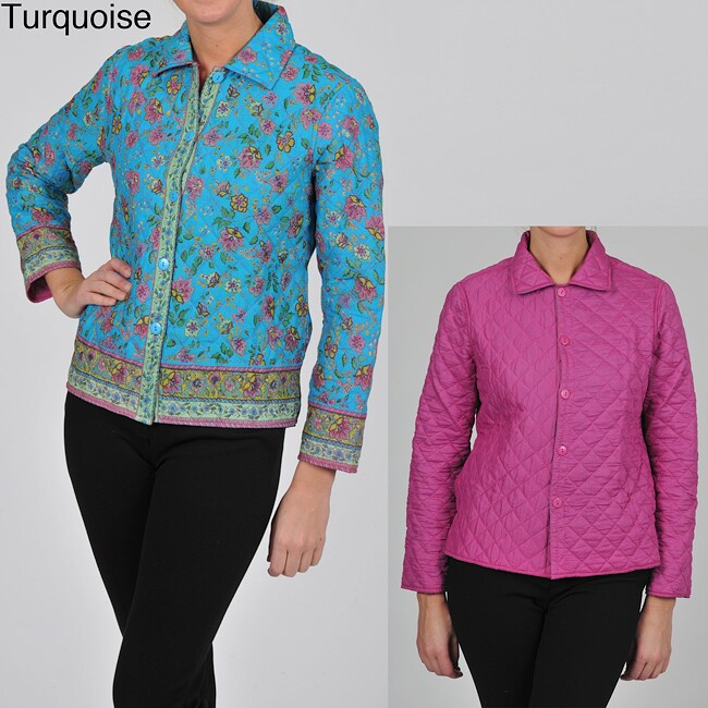 Overstock.com La Cera Women's Plus Size Quilted Cropped Jacket at Sears.com