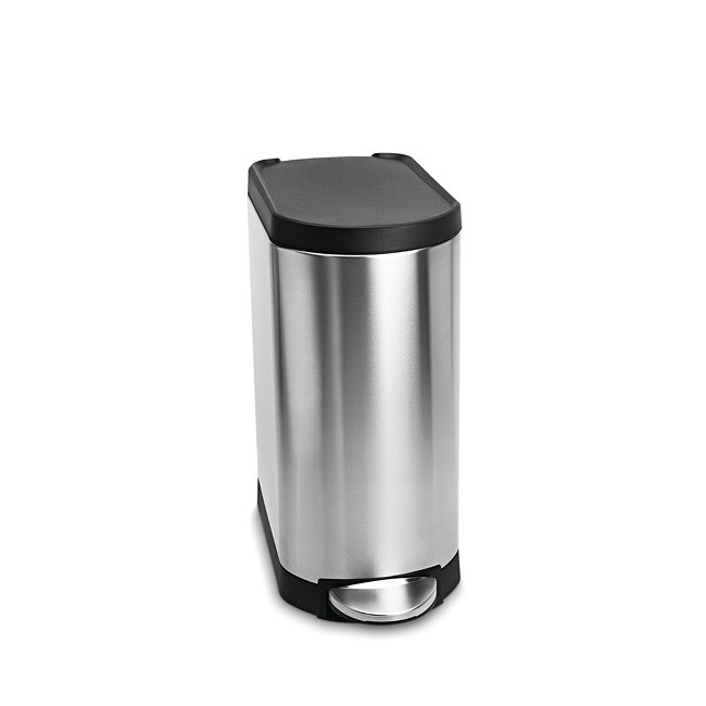 Overstock.com Simplehuman 8-gal Brushed Steel Slim Step Trash Can at Sears.com