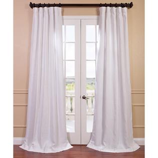 EFF Blanc White French Linen Curtain Panel EFF Blanc White French Linen Curtain Panel
