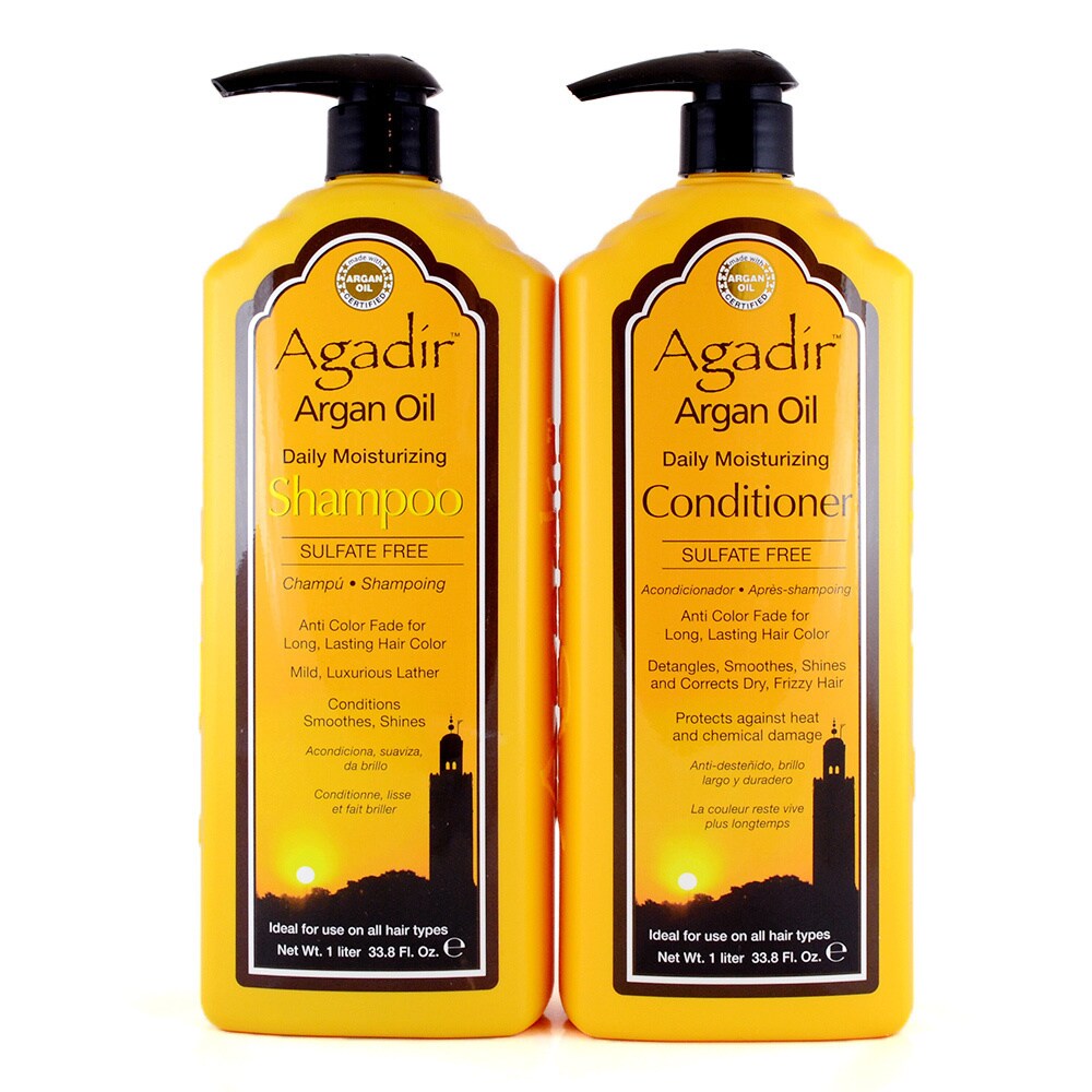 UPC 899681000283 product image for Agadir Argan Oil Daily Moisturizing 33-ounce Shampoo and Conditioner Set | upcitemdb.com