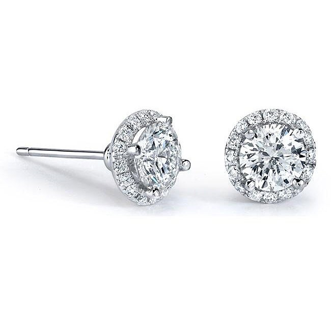 Eziba Collection 14k White Gold 1/2ct TDW Diamond Stud Earrings (I-J, I1-I2) at mygofer.com