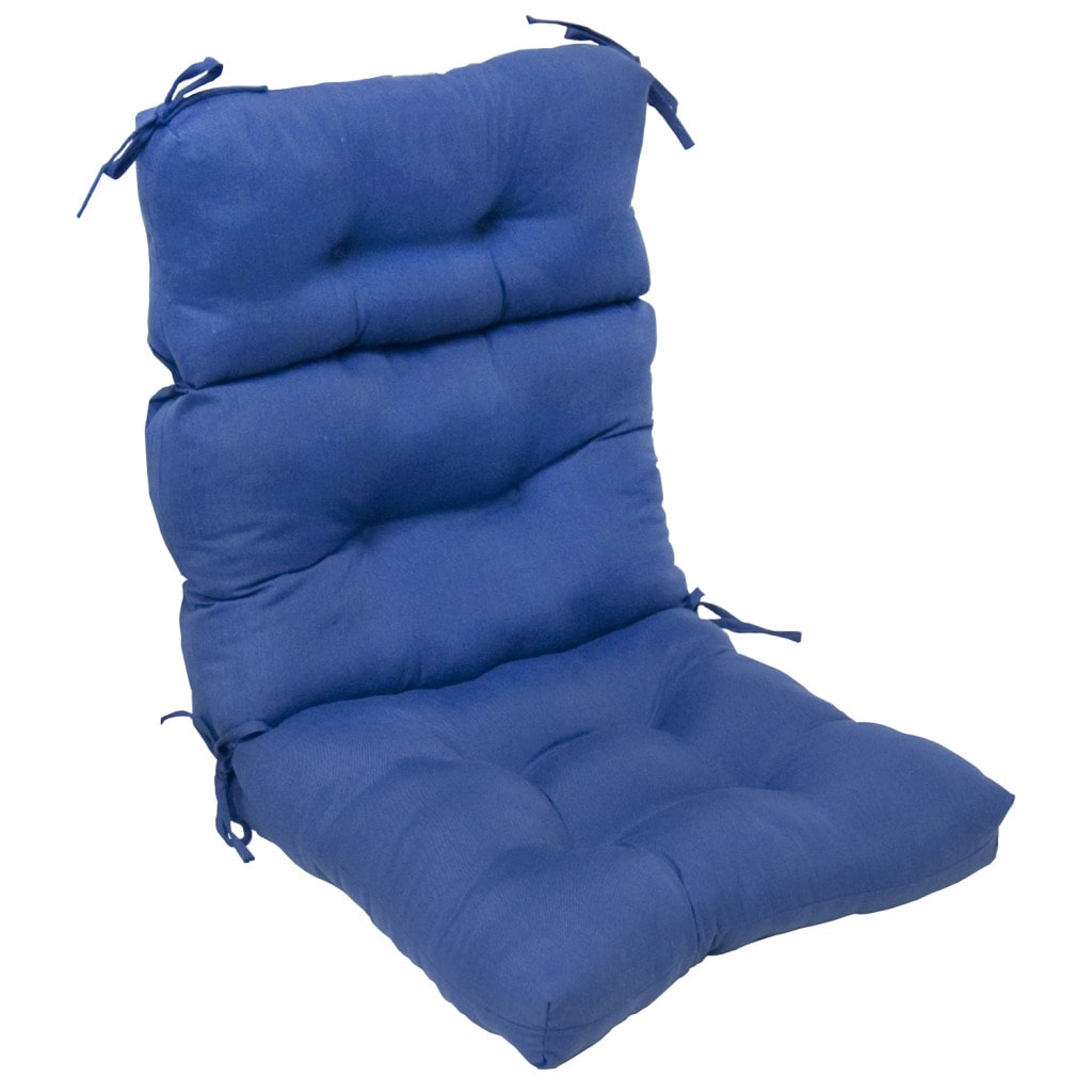 Overstock.com Outdoor Aqua Blue High Back Chair Cushion at Sears.com