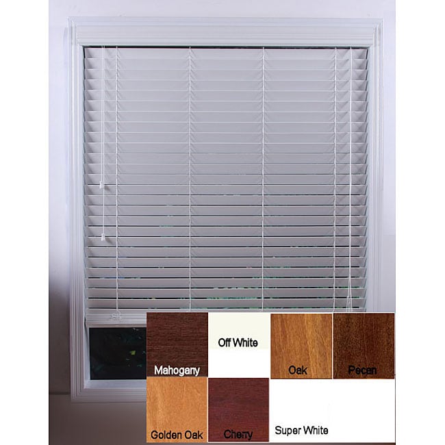 Customized 45-inch Real Wood Window Blinds