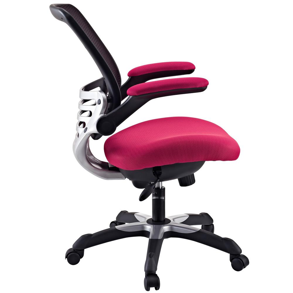 Edge Office Chair with Red Mesh Back and Mesh Fabric Seat