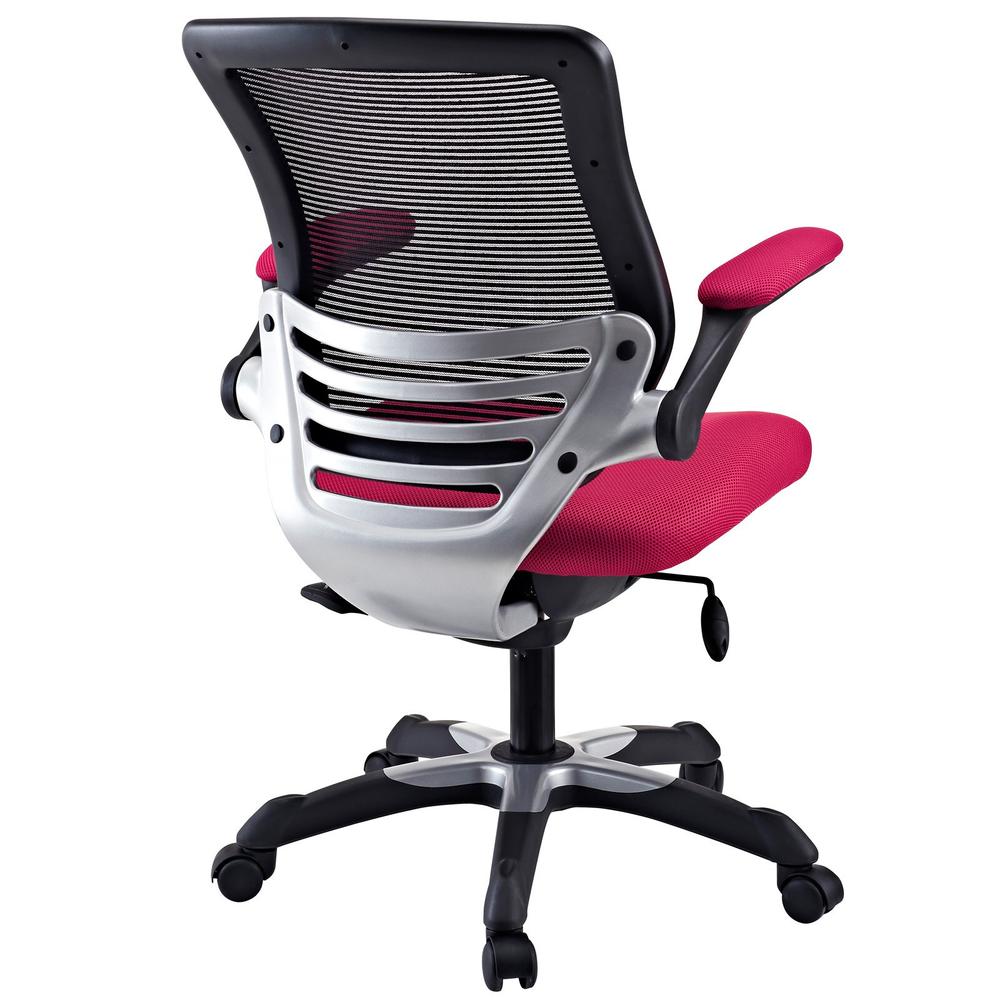 Edge Office Chair with Red Mesh Back and Mesh Fabric Seat