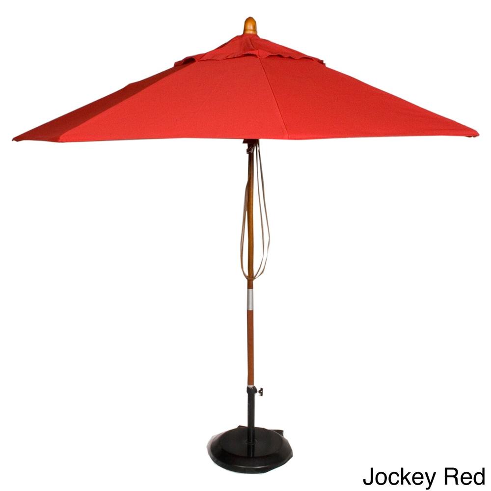 Marenti Wood Market 9-foot Sunbrella Patio Umbrella