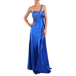 Overstock DFI Women's Jewel Embellished One-shoulder Evening Gown Overstock DFI Women's Jewel Embellished One-shoulder Evening Gown