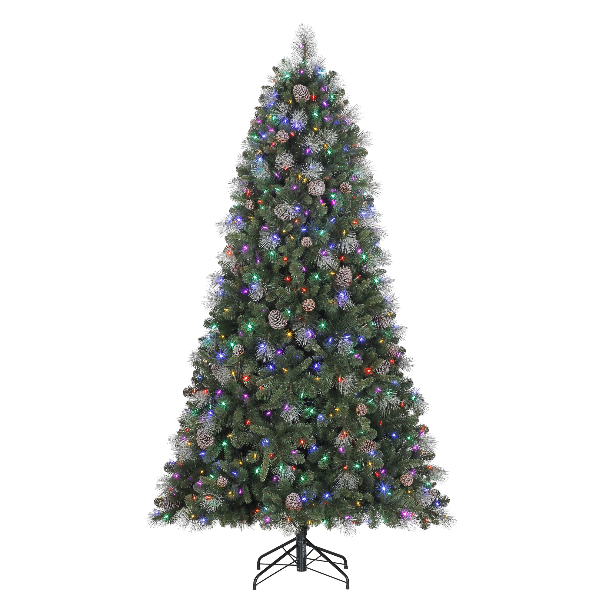 Polygroup Sheridan Glitter Pine 7.5foot Quick Set Artificial Christmas