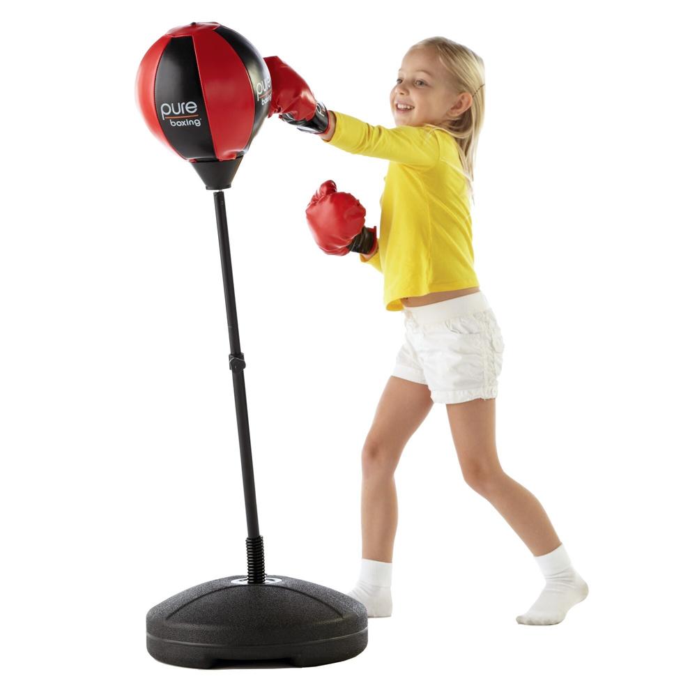 Pure Boxing  Punch & Play Punching Bag for Kids - Red