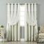 Sheer Curtains Panel Window In Olive Green