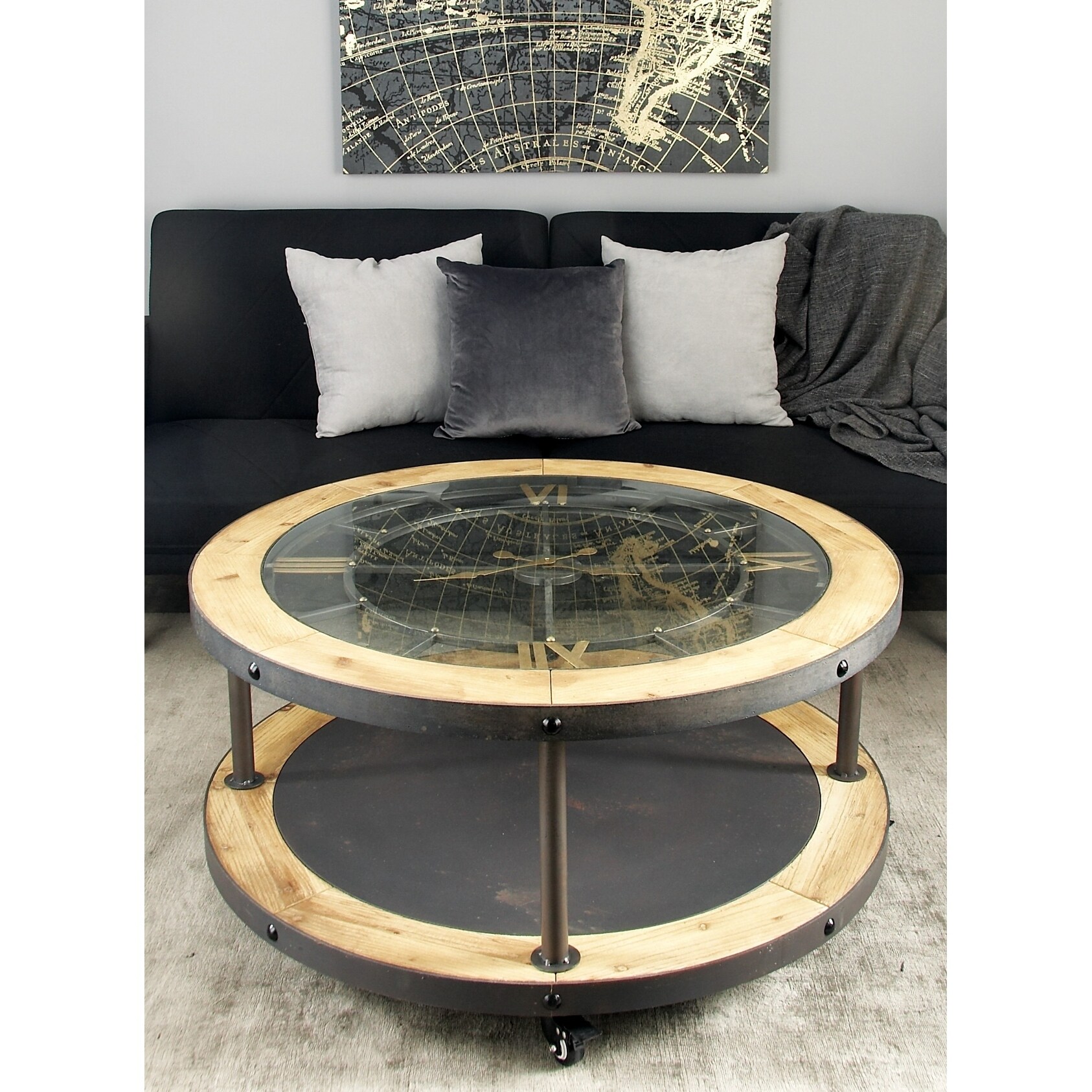 coffee table with clock coffee table with clock