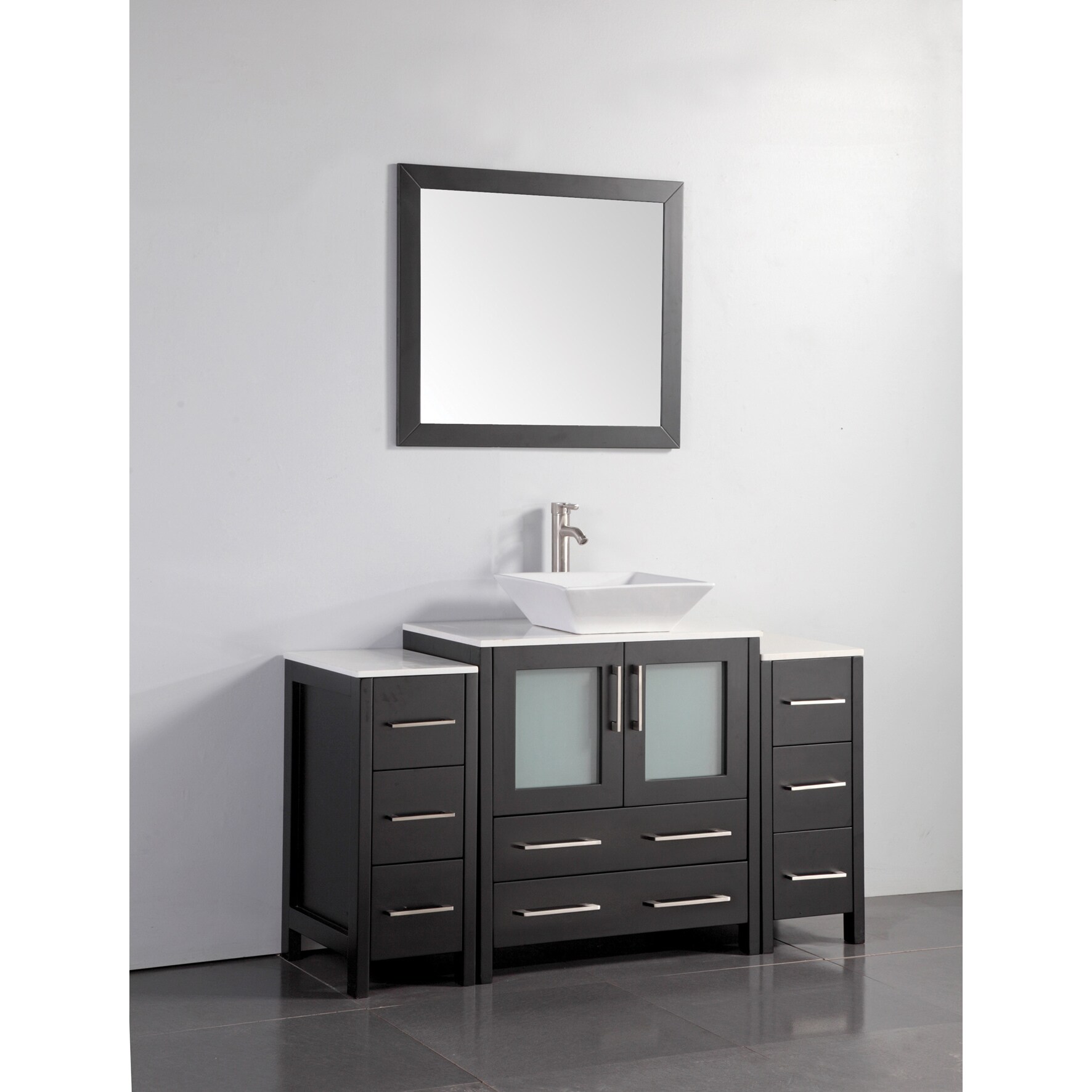 luxexclusive 54inch single sink bathroom vanity set left luxexclusive 54inch single sink bathroom vanity set left