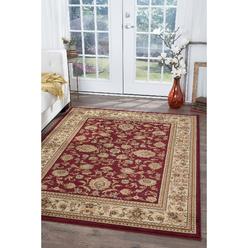 Alfombras Sears Alise Rugs Soho Red Oriental Pattern Area Rug 8 9 X 12