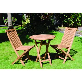 Bamboo 54 TF4 Bamboo54 Vineyard Teak Folding Octagon Table and 2 ... Bamboo 54 TF4 Bamboo54 Vineyard Teak Folding Octagon Table and 2 ...