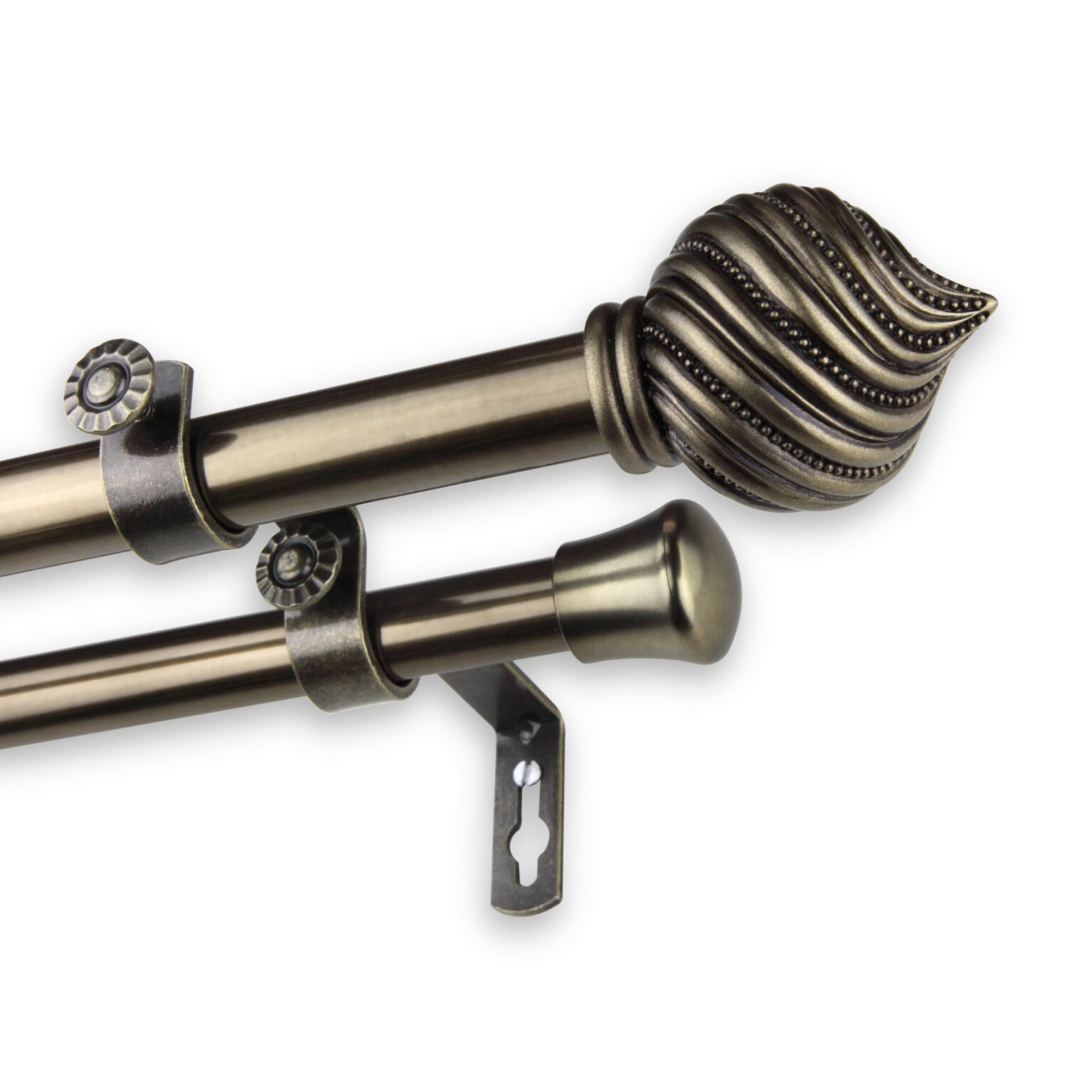 Instyledesign Mya Adjule Double Curtain Rod Instyledesign Mya Adjule Double Curtain Rod 1