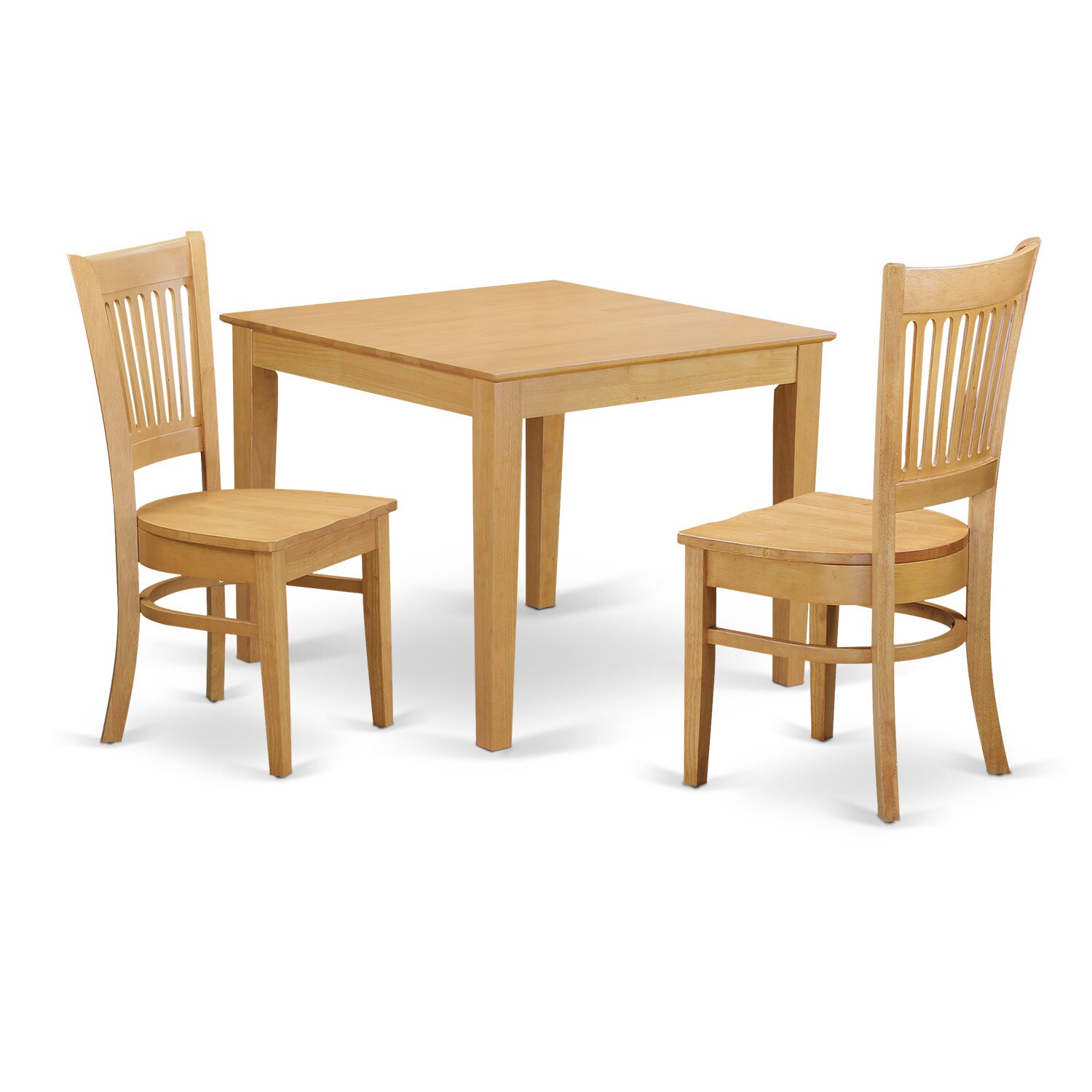 Oak Dining Room Sets East West Furniture Llc Oxva3 Oak 3 Piece Dining Room Table Set Kitchen