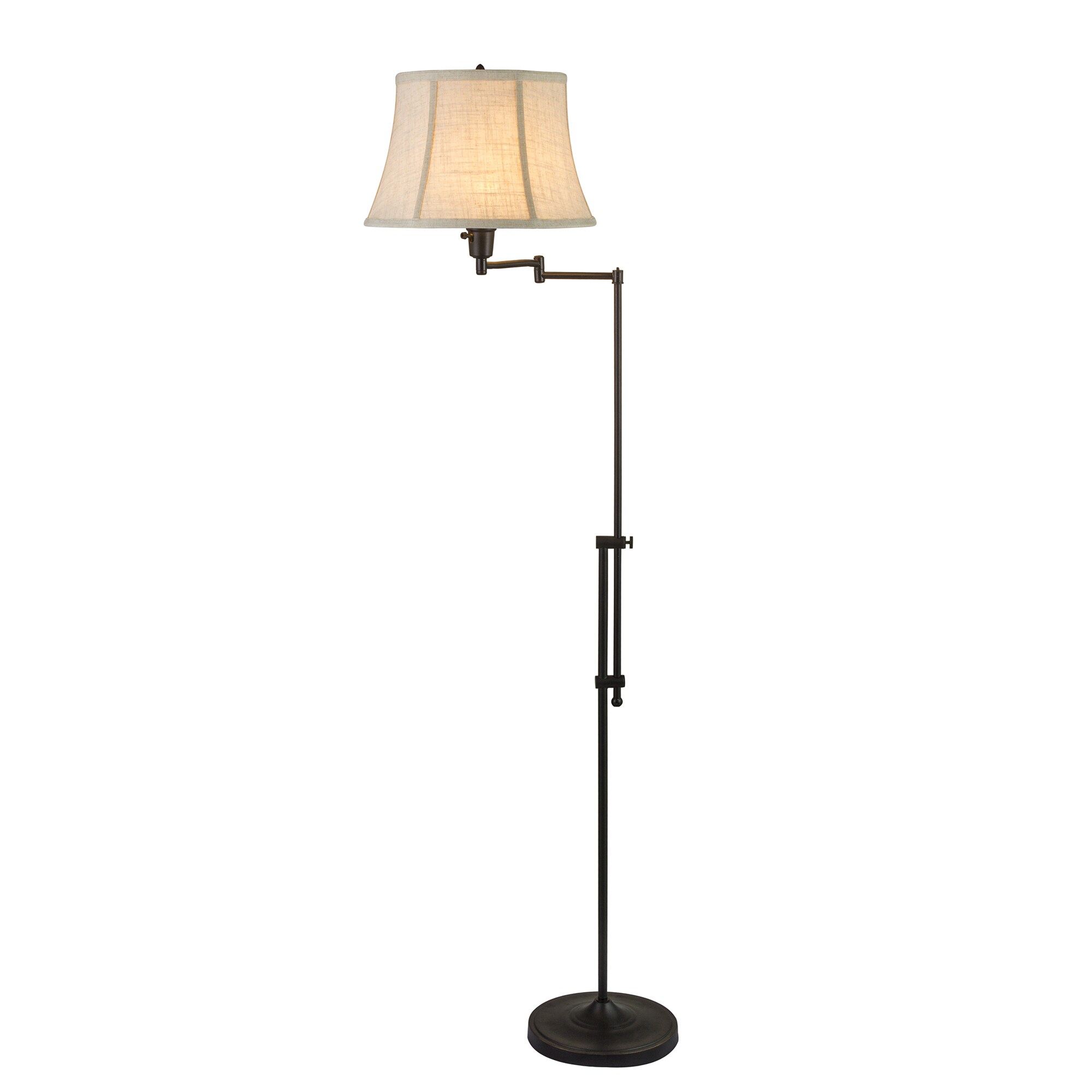 Distinctive Interiors Swing Arm Floor Lamp With Adjustable Height Distinctive Interiors Swing Arm Floor Lamp With Adjustable Height