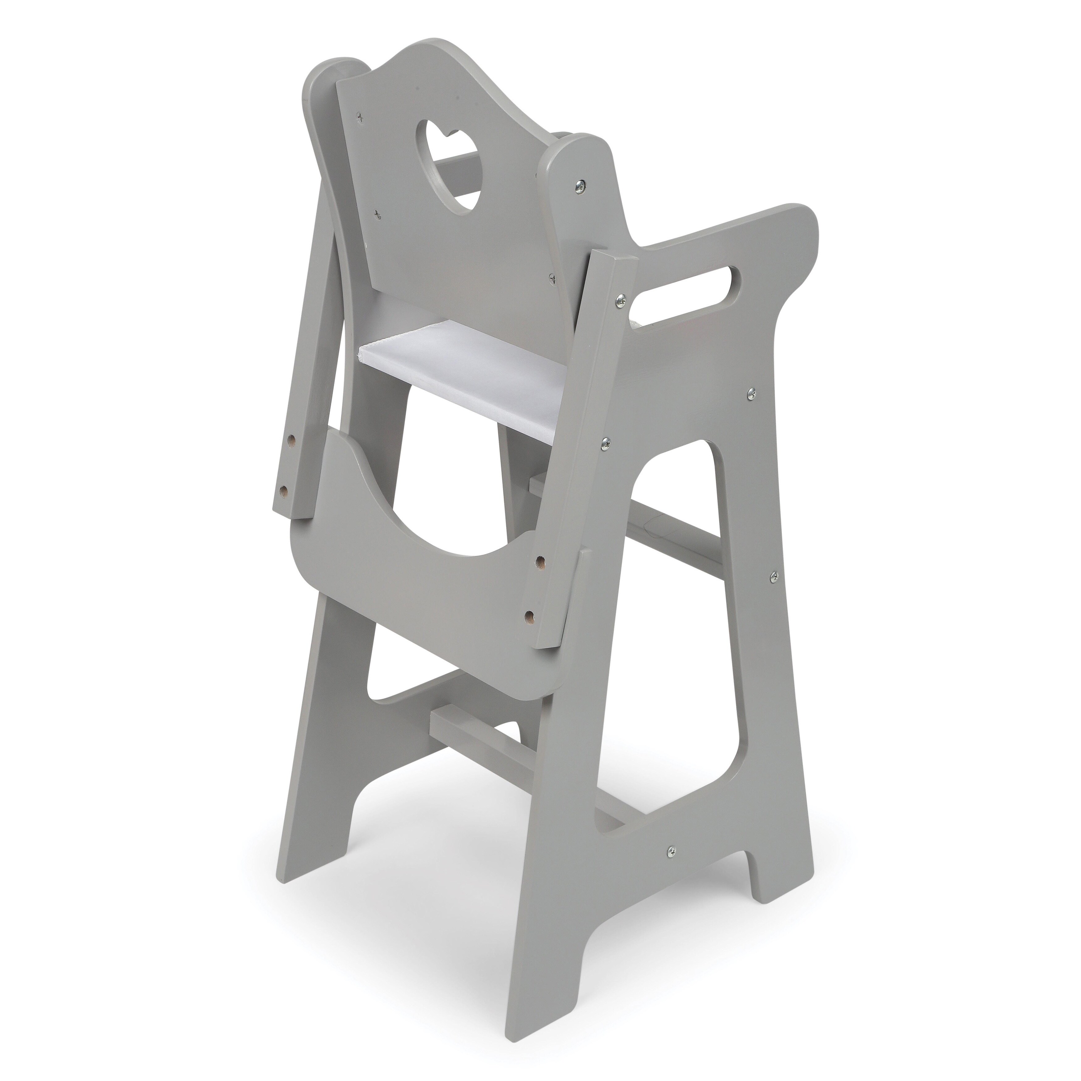 15413 Badger Basket Executive Gray Doll High Chair Badger Basket Executive Gray Doll High Chair 4