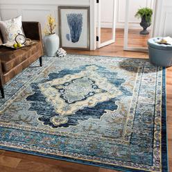 Blue And Yellow Area Rug